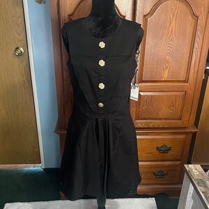 Elegant Black Sleeveless Dress